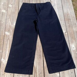 LOFT Women's Navy Wide-Leg Jeans